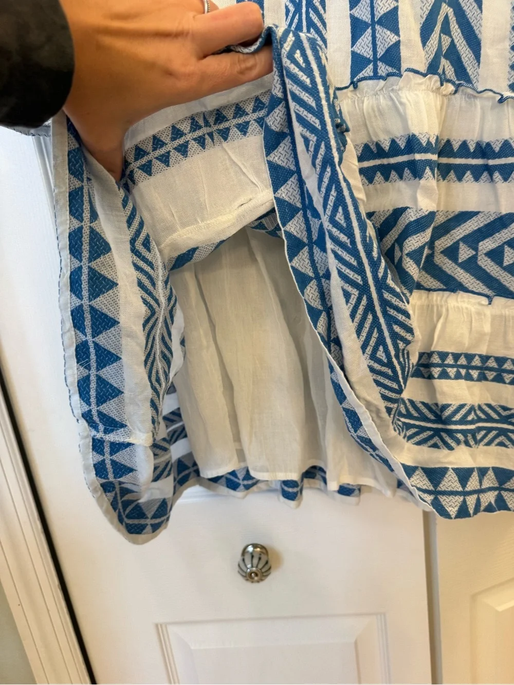 Thml - Tiered V-neck Embroidered Dress - Picture 7 of 10